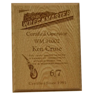 Oak Wall Plaque