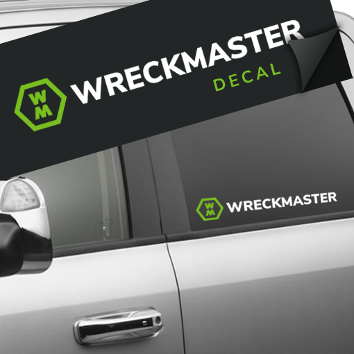 WM STICKER-WHITE New WreckMaster Decals in White