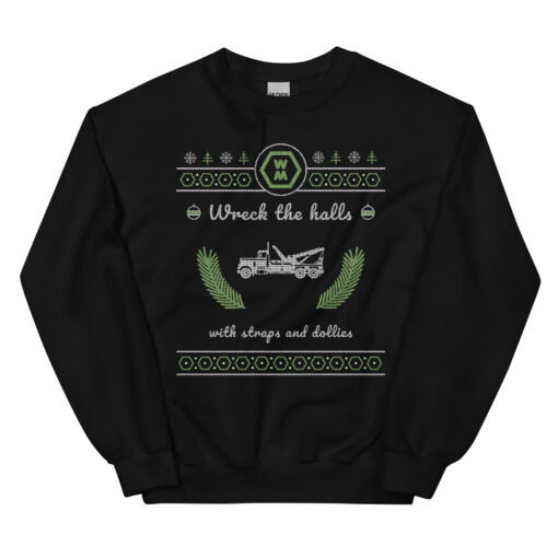 unisex-crew-neck-sweatshirt-black-front-6855926a226df.jpg Wreck the Halls Crew Neck Sweatshirt