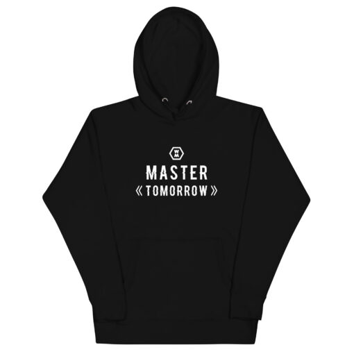 unisex-premium-hoodie-black-front-684c521cab1ad.jpg Master Tomorrow Unisex Hoodie